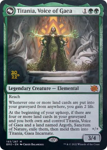 Titania, Voice of Gaea, Prerelease Cards 193