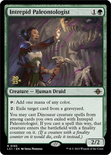 Intrepid Paleontologist, Prerelease Cards 193