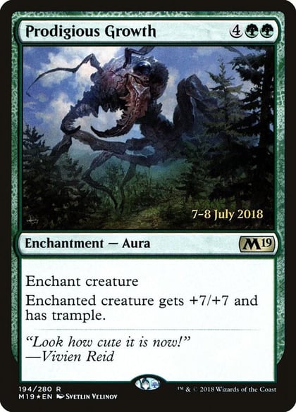 Prodigious Growth, Prerelease Cards 194