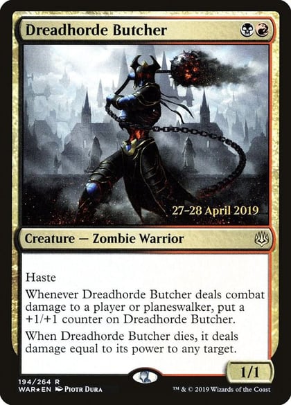Dreadhorde Butcher, Prerelease Cards 194