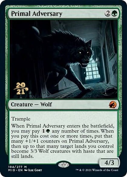 Primal Adversary, Prerelease Cards 194