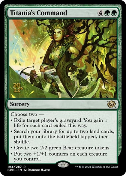 Titania's Command, Prerelease Cards 194