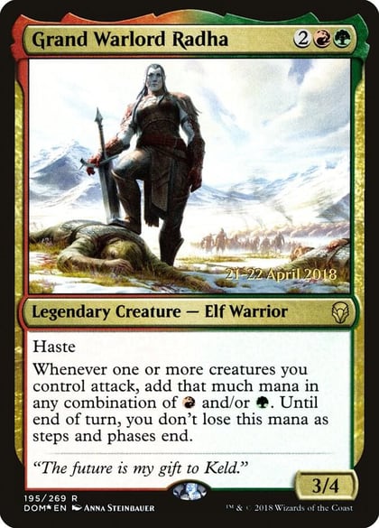 Grand Warlord Radha, Prerelease Cards 195