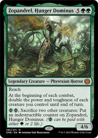 Zopandrel, Hunger Dominus, Prerelease Cards 195