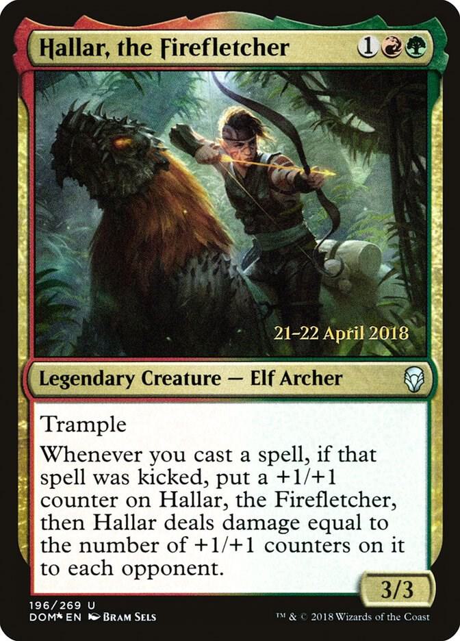 Hallar, the Firefletcher, Prerelease Cards 196