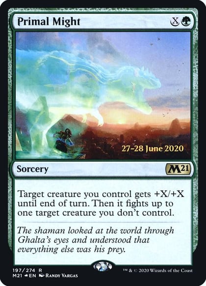 Primal Might, Prerelease Cards 197