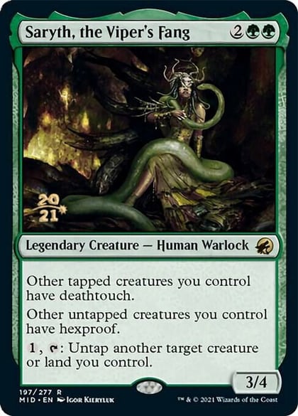 Saryth, the Viper's Fang, Prerelease Cards 197