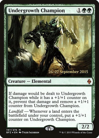 Undergrowth Champion, Prerelease Cards 197