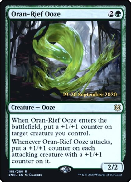 Oran-Rief Ooze, Prerelease Cards 198