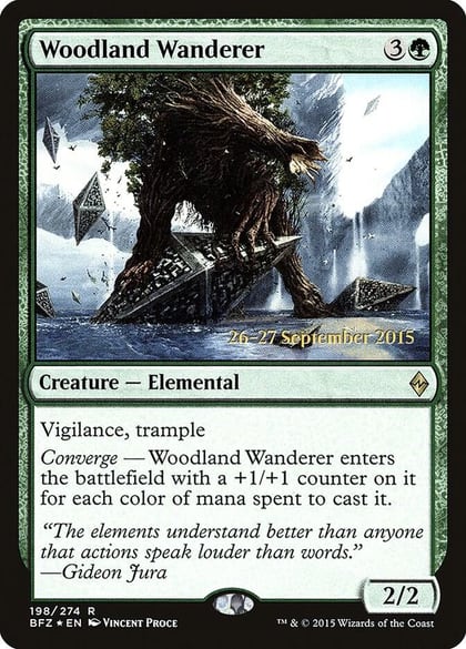 Woodland Wanderer, Prerelease Cards 198