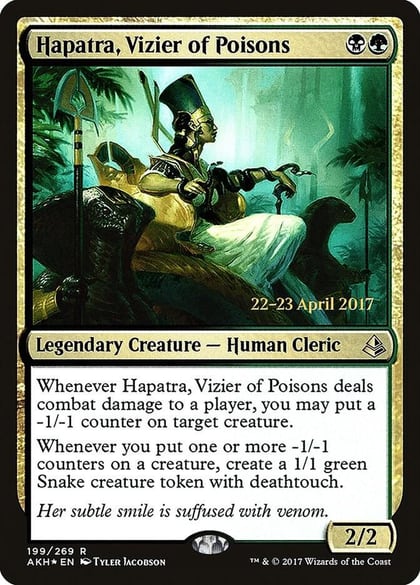 Hapatra, Vizier of Poisons, Prerelease Cards 199