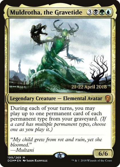 Muldrotha, the Gravetide, Prerelease Cards 199