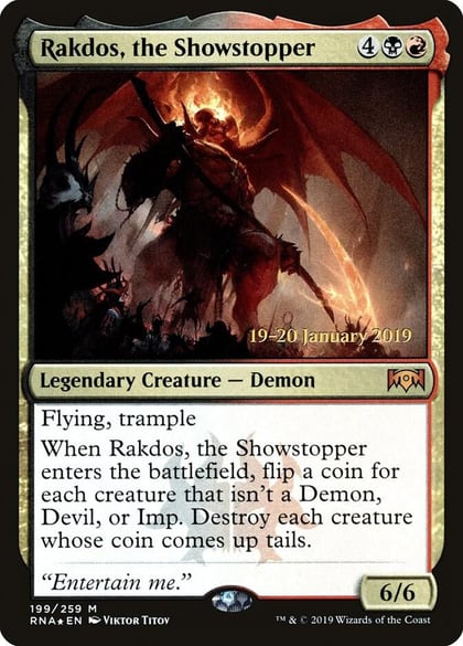 Rakdos, the Showstopper, Prerelease Cards 199