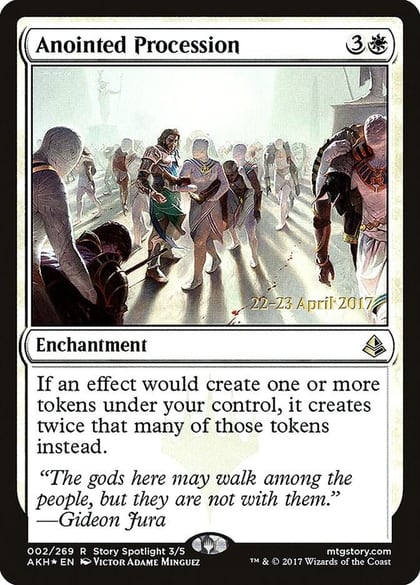 Anointed Procession, Prerelease Cards 2