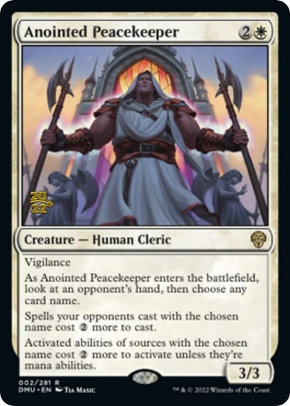 Anointed Peacekeeper, Prerelease Cards 2