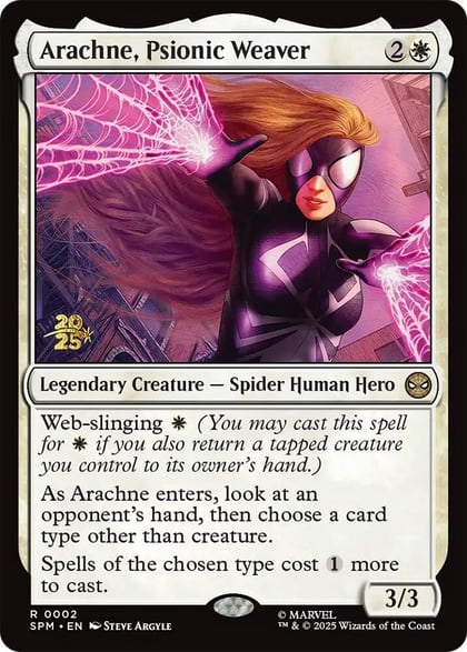Arachne, Psionic Weaver, Prerelease Cards 2
