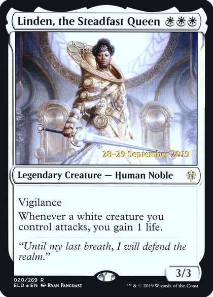 Linden, the Steadfast Queen, Prerelease Cards 20