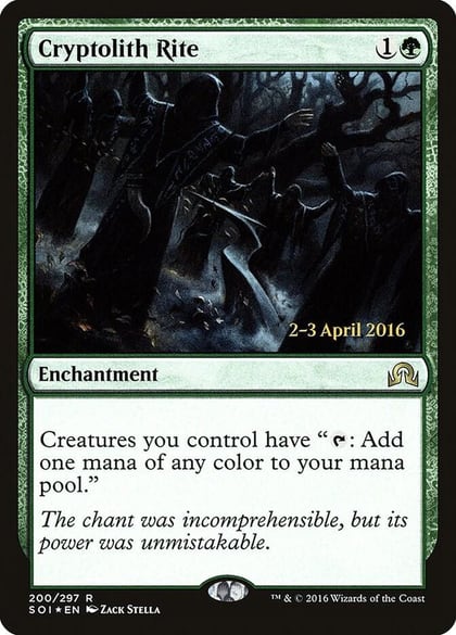 Cryptolith Rite, Prerelease Cards 200