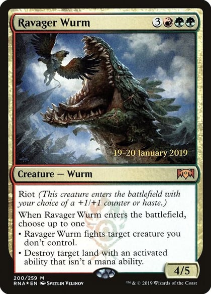 Ravager Wurm, Prerelease Cards 200