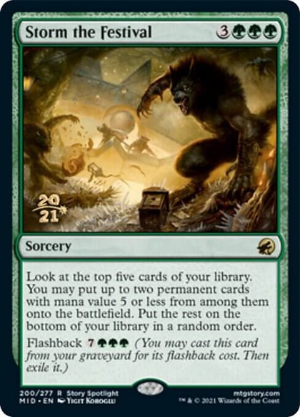 Storm the Festival, Prerelease Cards 200
