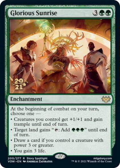 Glorious Sunrise, Prerelease Cards 200