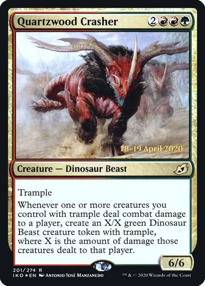 Quartzwood Crasher, Prerelease Cards 201