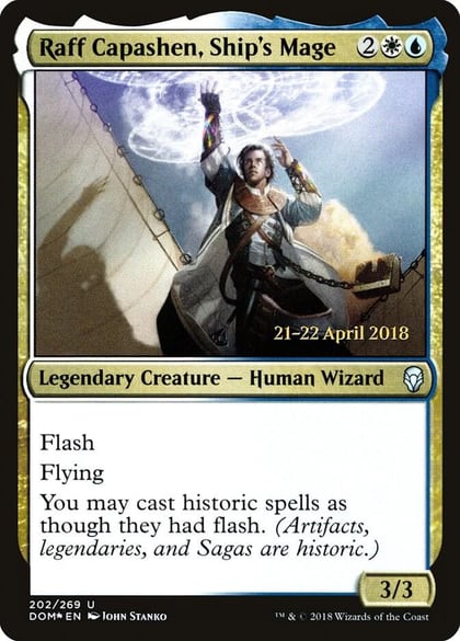 Raff Capashen, Ship's Mage, Prerelease Cards 202