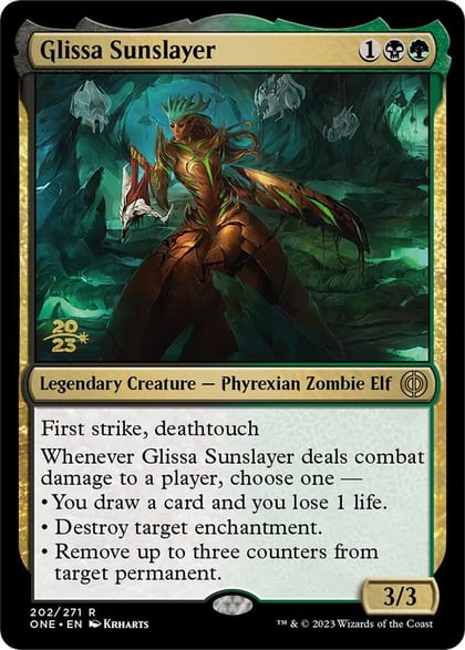 Glissa Sunslayer, Prerelease Cards 202
