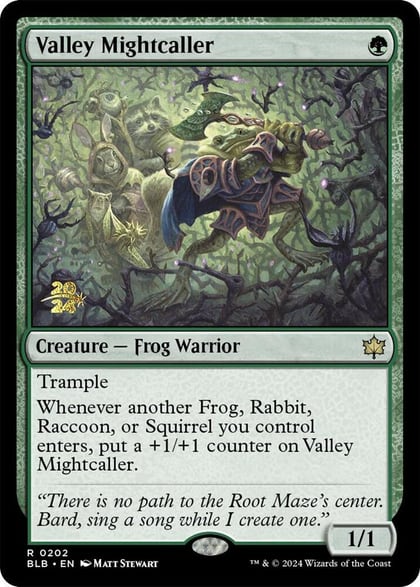 Valley Mightcaller, Prerelease Cards 202