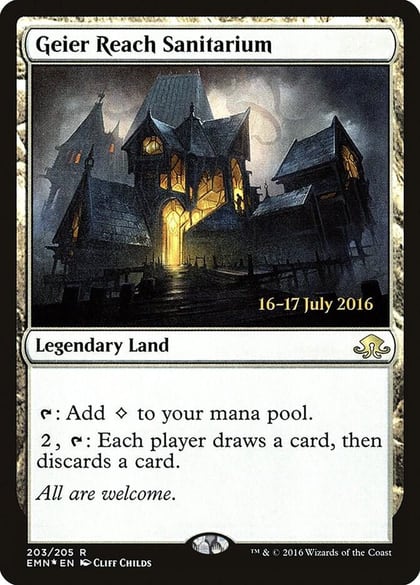 Geier Reach Sanitarium, Prerelease Cards 203