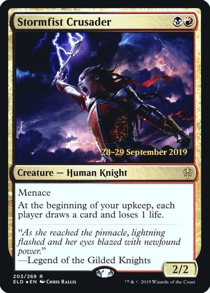 Stormfist Crusader, Prerelease Cards 203