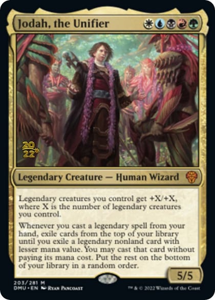 Jodah, the Unifier, Prerelease Cards 203