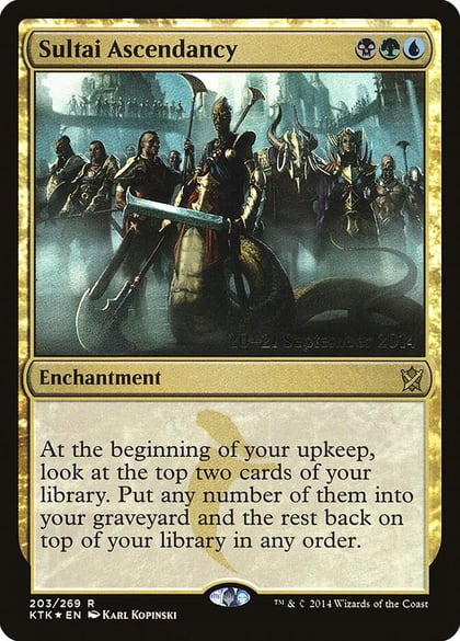 Sultai Ascendancy, Prerelease Cards 203