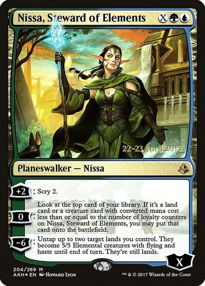 Nissa, Steward of Elements, Prerelease Cards 204