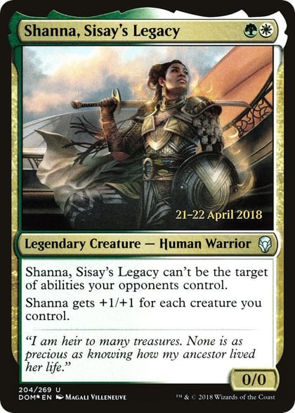 Shanna, Sisay's Legacy, Prerelease Cards 204