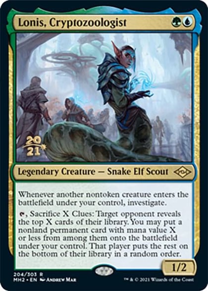 Lonis, Cryptozoologist, Prerelease Cards 204