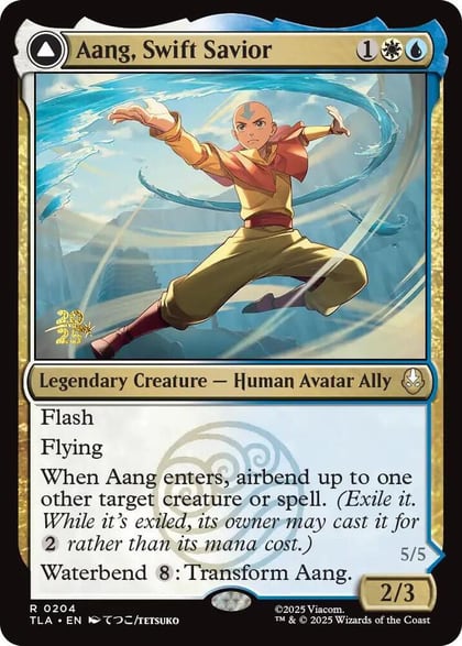 Aang, Swift Savior, Prerelease Cards 204