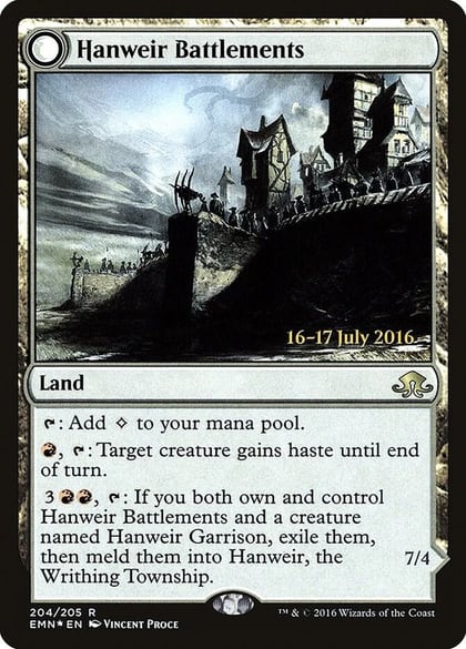 Hanweir Battlements, Prerelease Cards 204