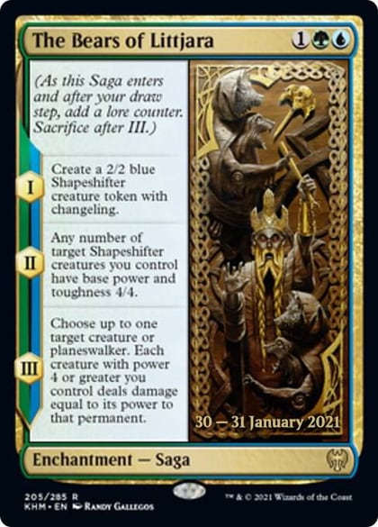 The Bears of Littjara, Prerelease Cards 205