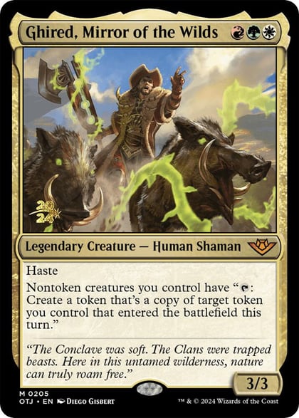 Ghired, Mirror of the Wilds, Prerelease Cards 205