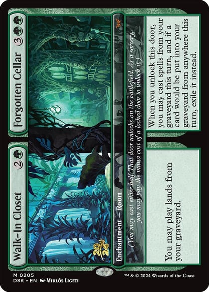 Walk-In Closet // Forgotten Cellar, Prerelease Cards 205