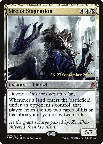 Sire of Stagnation, Prerelease Cards 206