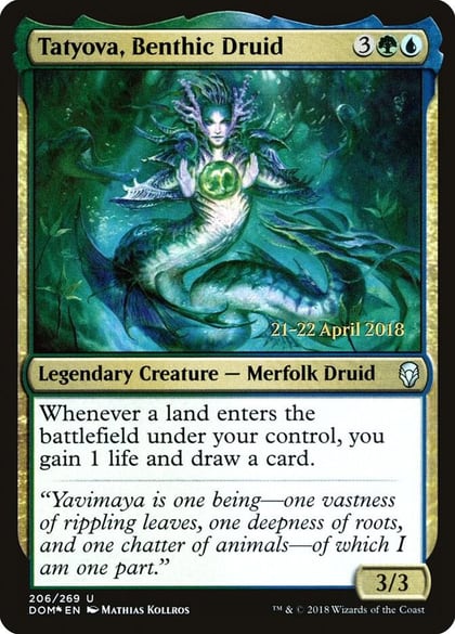 Tatyova, Benthic Druid, Prerelease Cards 206