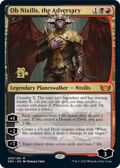 Ob Nixilis, the Adversary, Prerelease Cards 206