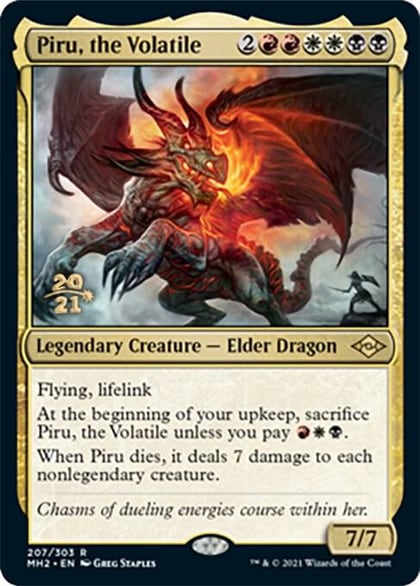 Piru, the Volatile, Prerelease Cards 207
