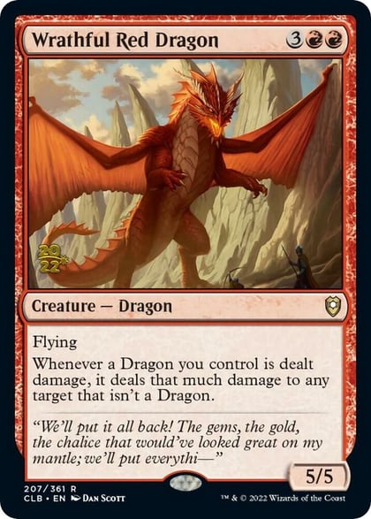 Wrathful Red Dragon, Prerelease Cards 207