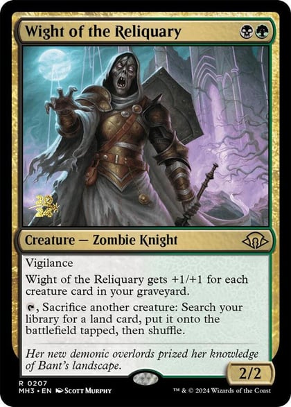 Wight of the Reliquary, Prerelease Cards 207