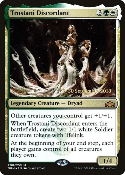 Trostani Discordant, Prerelease Cards 208