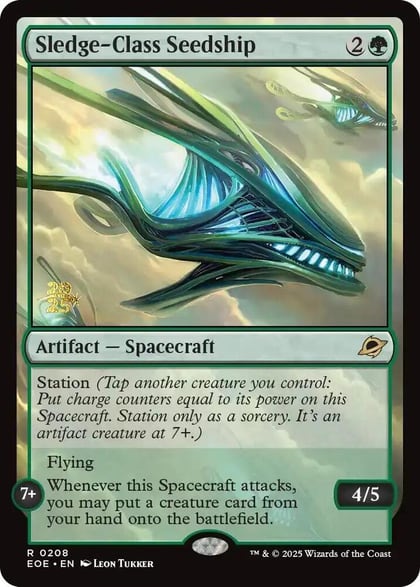 Sledge-Class Seedship, Prerelease Cards 208