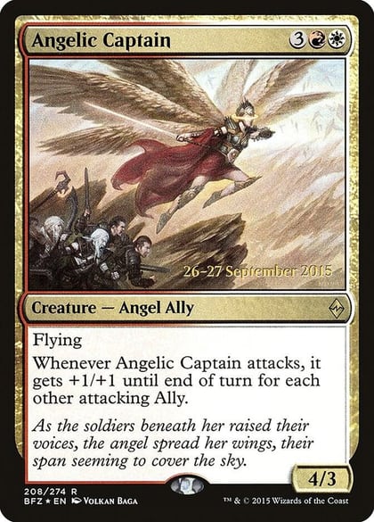 Angelic Captain, Prerelease Cards 208